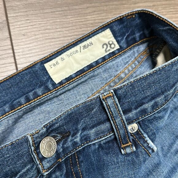 Rag & Bone Low Rise Cut Off Blue Jean Shorts‎ Size 28 - Picture 5 of 11